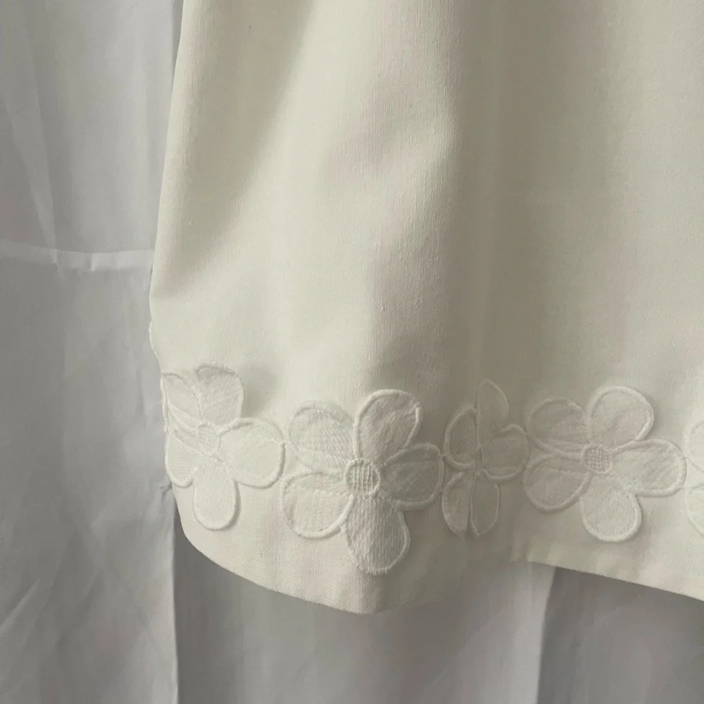 Zara Love Wednesday White Floral Detail Slip - Picture 3 of 8